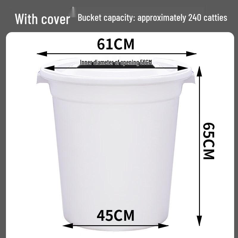 ZISIZ Heavy-Duty Household Plastic Water Bucket