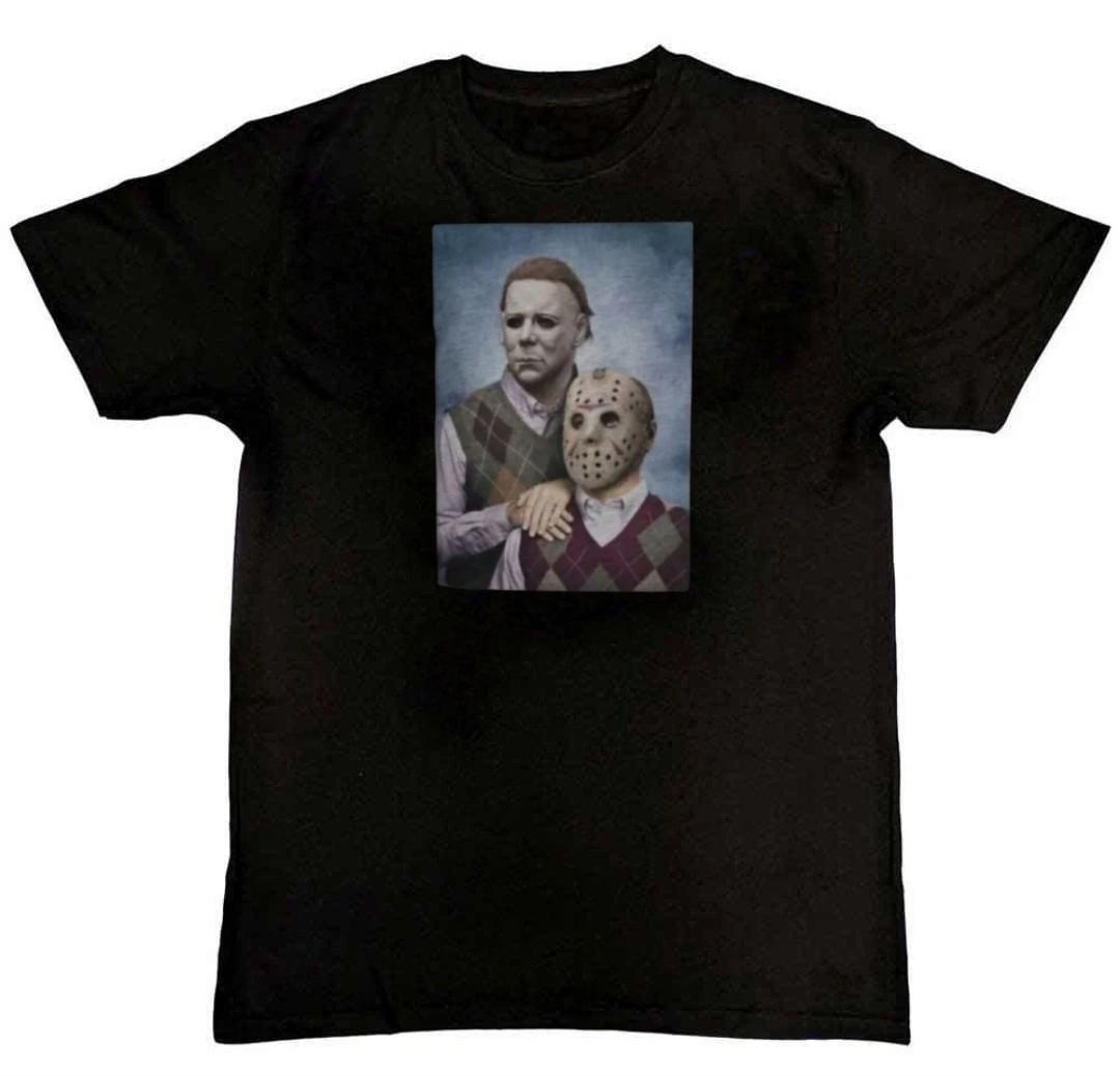 Michael Myers and Jason Voorhees Step Brothers Movie T-Shirt L