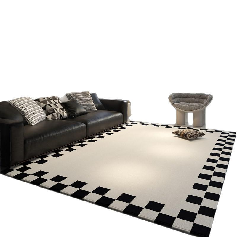 High-End Minimalist Living Room Carpet: Large, Non-Slip, Stain-Resistant Sofa & Coffee Table Rug