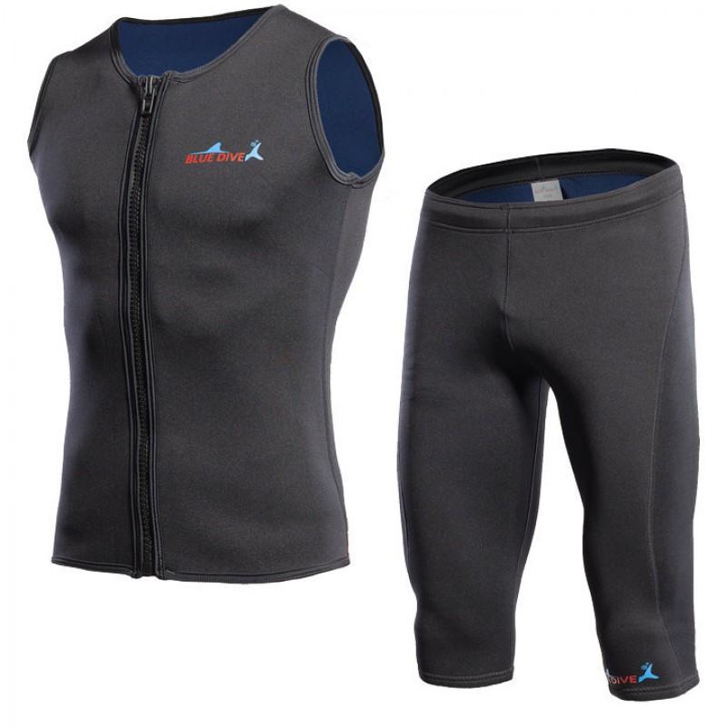 2mm Neoprene Dive Vest Cold Water Swimming Snorkeling Winter Wetsuit Top Unisex Adult Thermal Undergarment