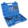 19 Pcs Diesel Injector Seat Cleaning Kit Cylinder Heads Seat Bore Cleaning Brush Universal Fit for