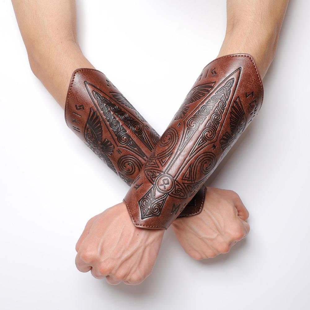 Wrist Guard, Medieval Retro Embossed, COSPLAY, Stage Props, Knight Handguards, Costumes