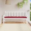 VidaXL Garden Bench Cushion, Bench Cover with String Ties, Waterproof Outdoor Cushion, Bordeaux Red 361630