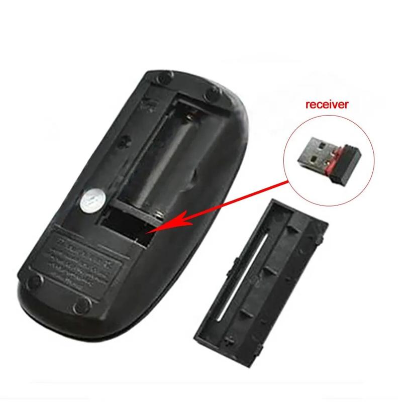 Schlanke kabellose Maus, 2,4 GHz, optische Mäuse, 1600 DPI, Gamer-Büro, leise Maus, ergonomisches Design, Mäuse mit USB-Empfänger für PC und Laptop