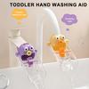 Faucet Extender for Sink Soft Water Flow Extension Tube for Toddlers Easy Hand Washing Cute Cartoon Animal Shape Kids Bathroom Faucet Accessory
