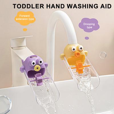 Rallonge de Robinet pour Lavabo Tube d'Extension à Flux d'Eau Douce pour Tout-Petits Lavage des Mains Facile Forme d'Animal Mignon Dessin Animé Accessoire de Robinet pour Salle de Bain d'Enfants
