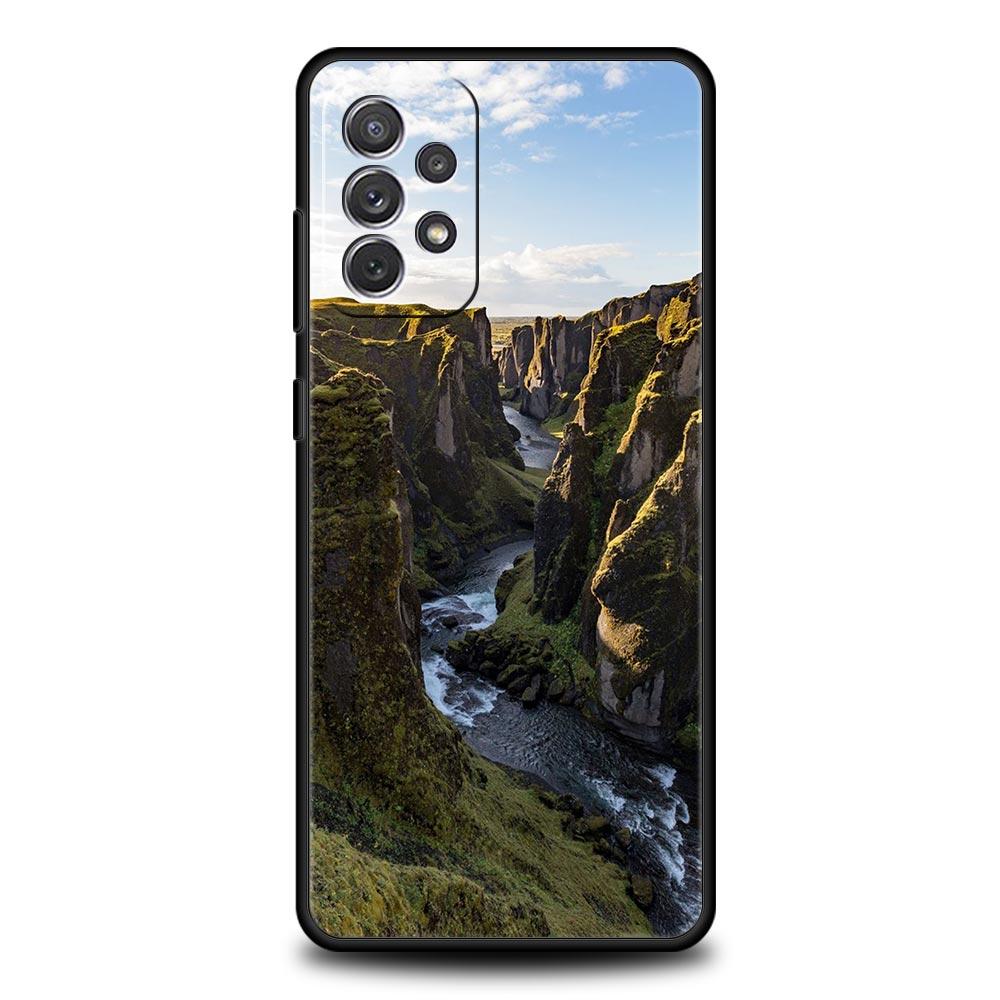 Phone Case For Samsung Galaxy A13 A51 A71 A41 A31 A21S A11 A03S A12 A32 A52 A23 A33 A53 A73 5G Cover Forest Beach Sunrise Nature