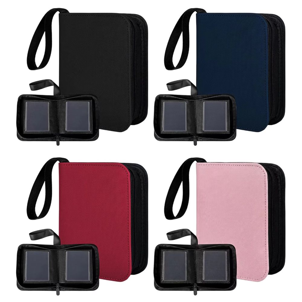 Large Capacity Card Binder PU Leather Card Collection Holder Cool Anime Card Book Anime Game