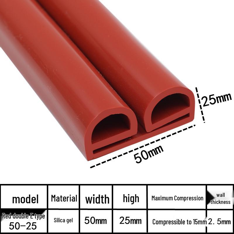 Silicone Sealing Strip: Acid & Alkali Resistant, High Temp Resistant, P & E-shaped for Oven, Steamer, Baking, Cold Storage.