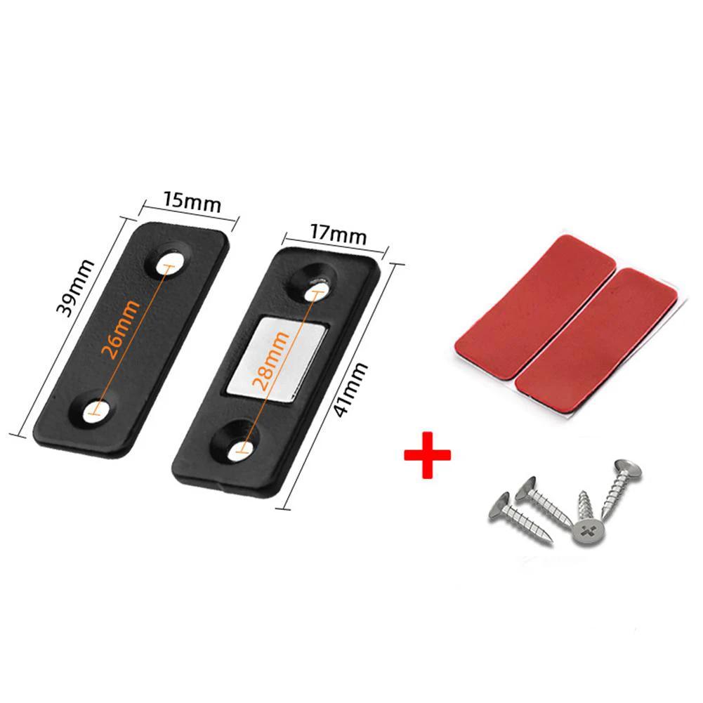 Catch Latch Self-adhesive Latch Edelstahl Bedroom Schranktüren Schublade Stainless Steel Strong Magnetic 1 Set