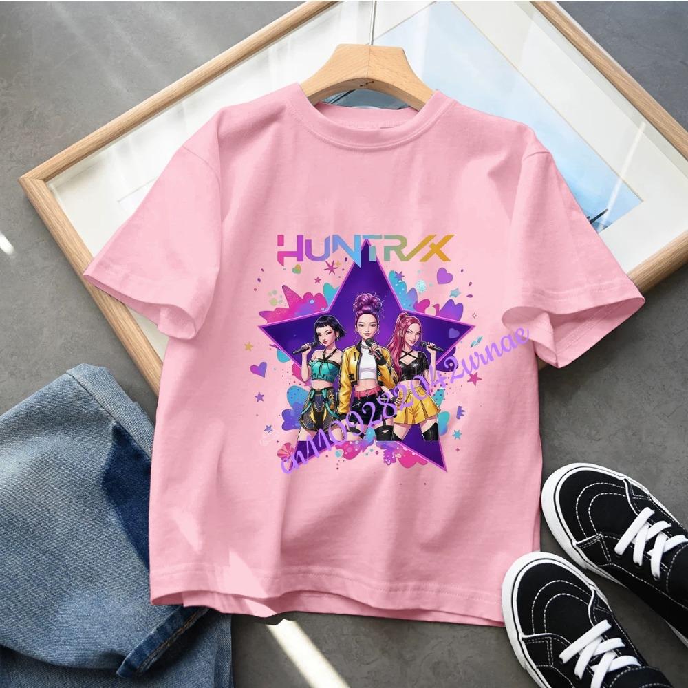 Baby Girls T Shirt Children's Clothing KPop Demon Hunters Fans Gifts Kids Clothes Fashion Casual Tops