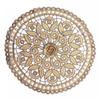 Lace Embroidery Cloth Water Soluble Flower Table Cloth Tablecloth European Fabric Coffee Table Cloth Throw Pillow Embroidery Round Cushion