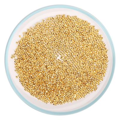6000PCS 4.5mm Rhinestone All Gold Plated Yellow Acrylic Diamond for Wedding DIY Nail Beauty Decoration