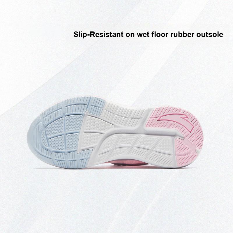 Anta Kids Lingyun 2.0 Fabric Comfortable Non-Slip Low-Top Running Shoes Kids sneaker White Pink 322439903-2