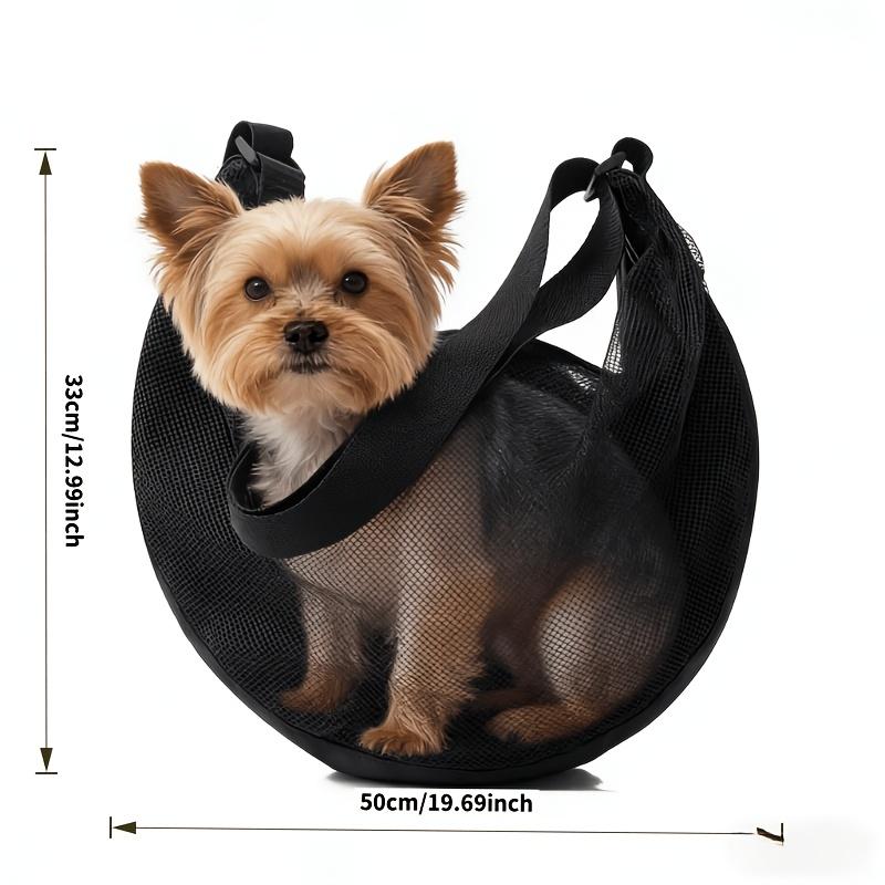 Mesh Pet Carrier Bag-can Be Used Diagonally or Over The Shoulder, with Flexible and Versatile Design, Lightweight and Breathable