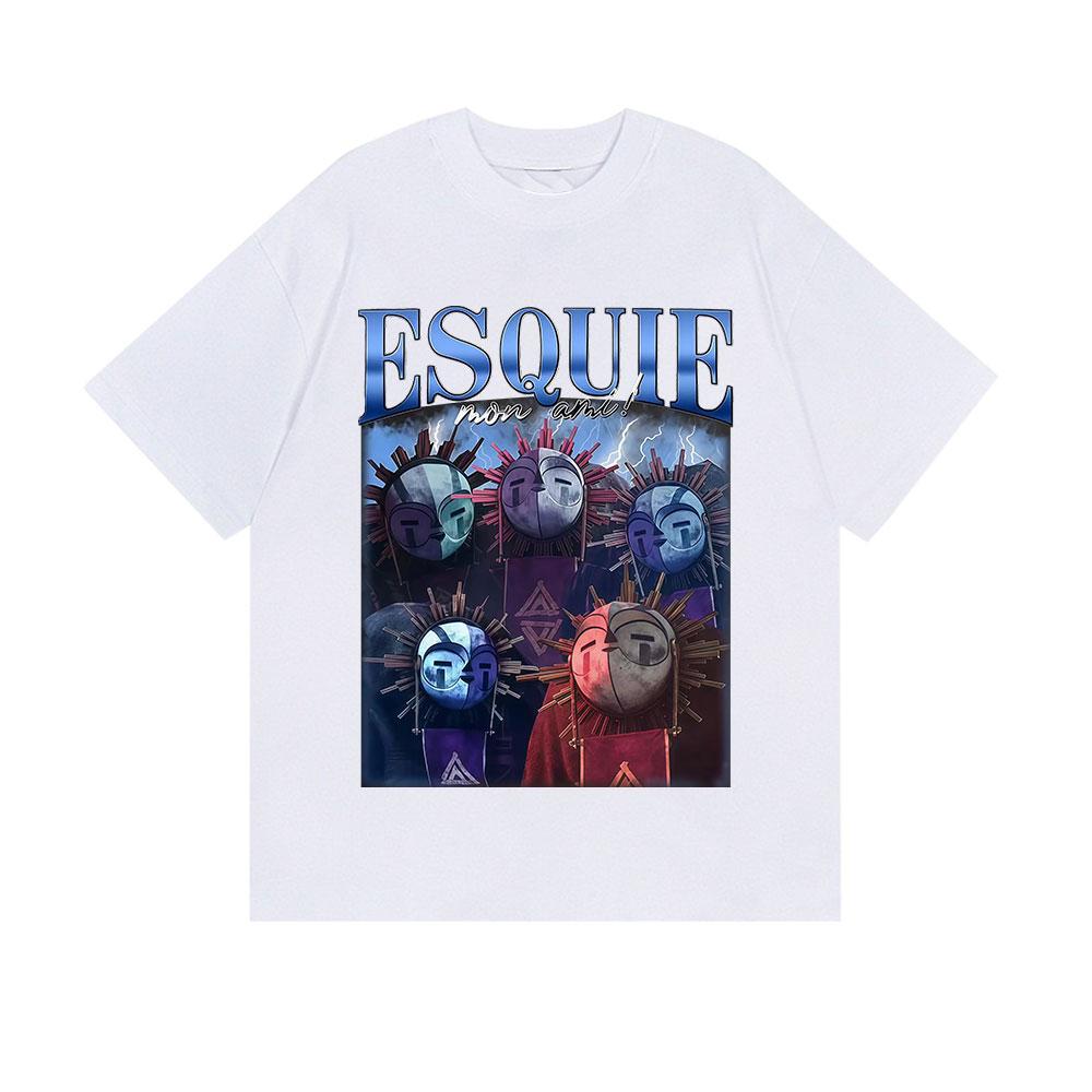 Esquie Mon Ami Clair Obscur Expedition 33 Graphic T-Shirt Men's Gothic Fashion O-Neck Cotton Short Sleeve T Shirt Y2k Streetwear