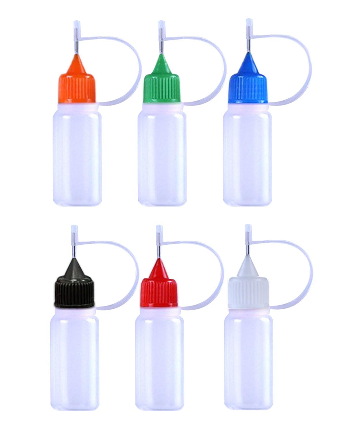 

Samcos Needle Bottle Dropper Bottle Paint Bottle with Needle Glue Bottle PE Material Multicolor 6pcs30ml