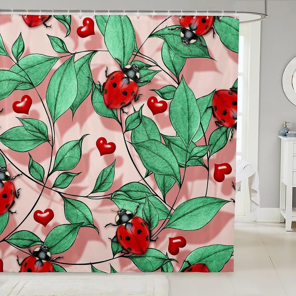 Cartoon Dinosaurs Kids Shower Curtains,Wild Animals Wildlife Coconut Tree Bathroom Curtains for Boys Girls Adults,Cute Hand
