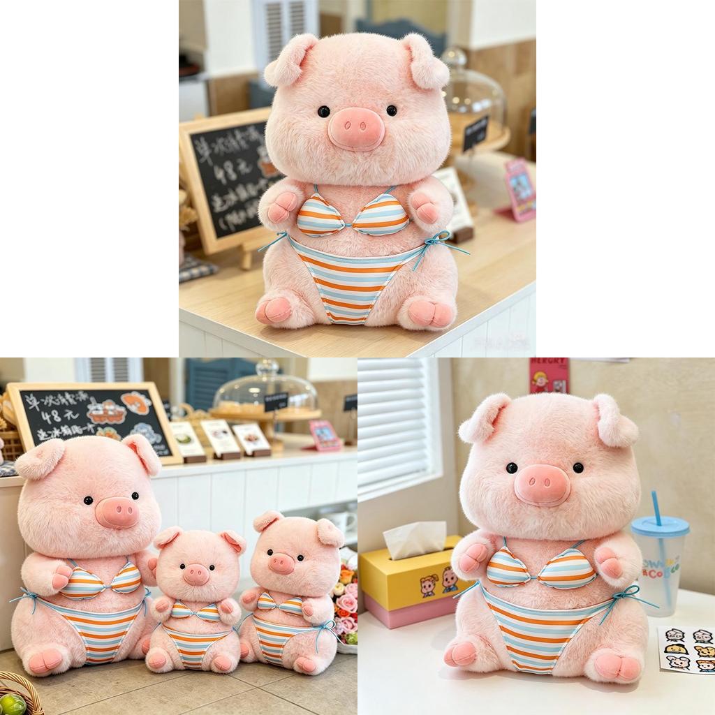Expectation Plush Toy Cute Bikini Pig Plush Pillow For Kids And Teens
