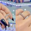 New Shiny Crystal CZ Female Trendy  Rings for Women Engagement Bands Dainty Delicate Lady Wedding Accessories Aesthetic Jewelry