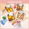Wooden Pretend Play Kitchen Toy Set With Fruits Vegetables And Bread For Kids Learning