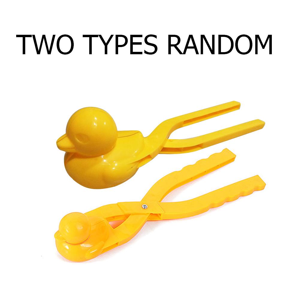4-1pc Duck Rice Mold DIY Snowball Maker Rice Ball Mold with Handle Winter Snow Toys Cute Animal Rice Shaper for Kids and Adults