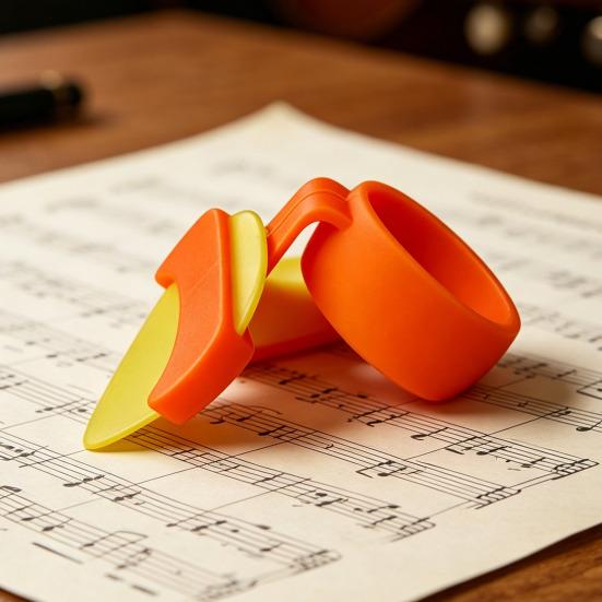 Guitar Pick Grip with Loop Non-slip Preventing Pick Drop Men Women Finger Pick Holder Guitar Bass Ukulele String Instruments Accessories