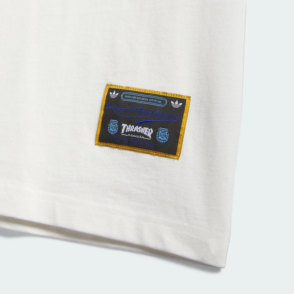 adidas Originals × Afa Skateboard Style Knitted Loose Striped Sports Casual Crew Neck Short Sleeve T-Shirt Unisex Tops KX4548