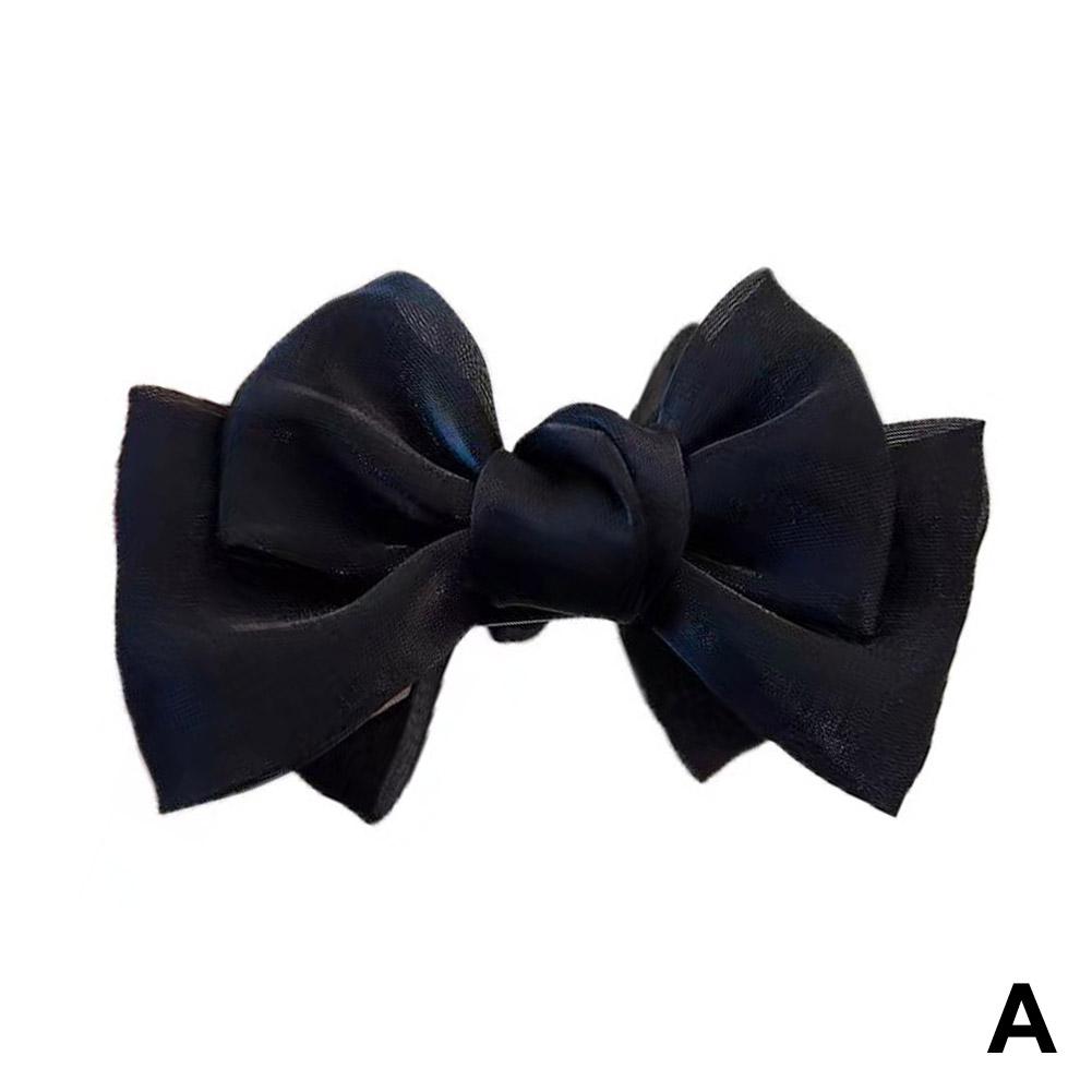 1PCS Bow Hair Clamp Back Head Hair Accessories Hair Clip Pastoral Style Hairpin Women Girls Headwear Accessories Christmas Gifts