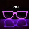Latest Wireless LED Eyeglasses Luminous Glow Flashing Mosaic Glasses SunEyeglasses UV400 Neon Party Eyeglasses Party Festival Supplies