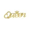 Lady Rhinestone Queen Brooches Women Crown Letters Pary Office Brooch Pins Gifts