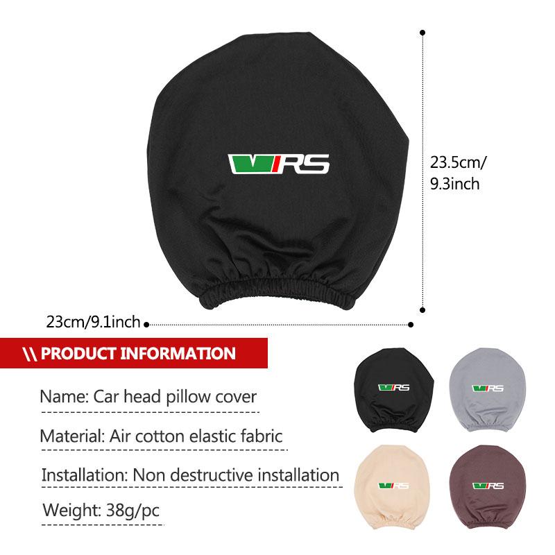 Car Seat Headrest Neck Pillow Cover Anti-Dirty Protective Cover For Skoda Octavia 2 3 Rapid Kodiaq Karoq Fabia Kamiq Superb MK3