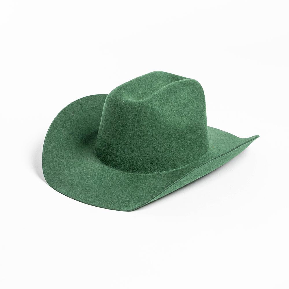 USPOP Chapeau de Cowboy 100% Laine Unisexe Chapeau Feutre à Large Bord Couleur Unie Style Fedora Classique Plusieurs Tailles S–XL Automne Hiver