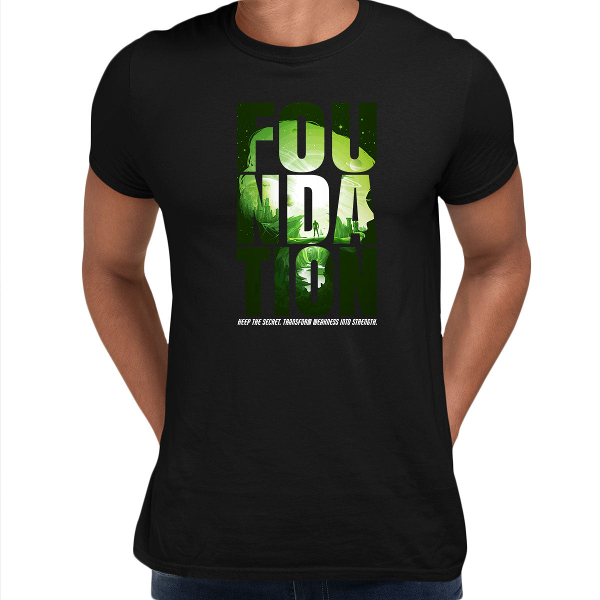 

Isaac Asimov T-Shirt Foundation Empire Robot Android Science Fiction Unisex T-Shirt XXXL чорний