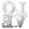 DIY English Words LOVE Metal Cutting Dies Embosed Mold DIY Scrapbooking Album Paper Craft Cards Punch Stencil Template