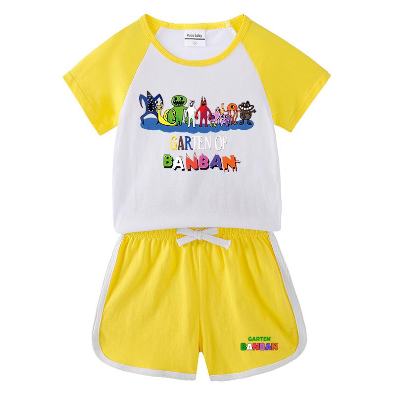 2025 Kids Summer Clothing Set: Boys & Girls T-Shirt and Shorts Casual Sports Two-Piece