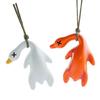 2PCS Roast Duck Pendant Duck Bag Adornment Keychain Accessories Plastic Texture Perfect for Adding a Touch To Any Space