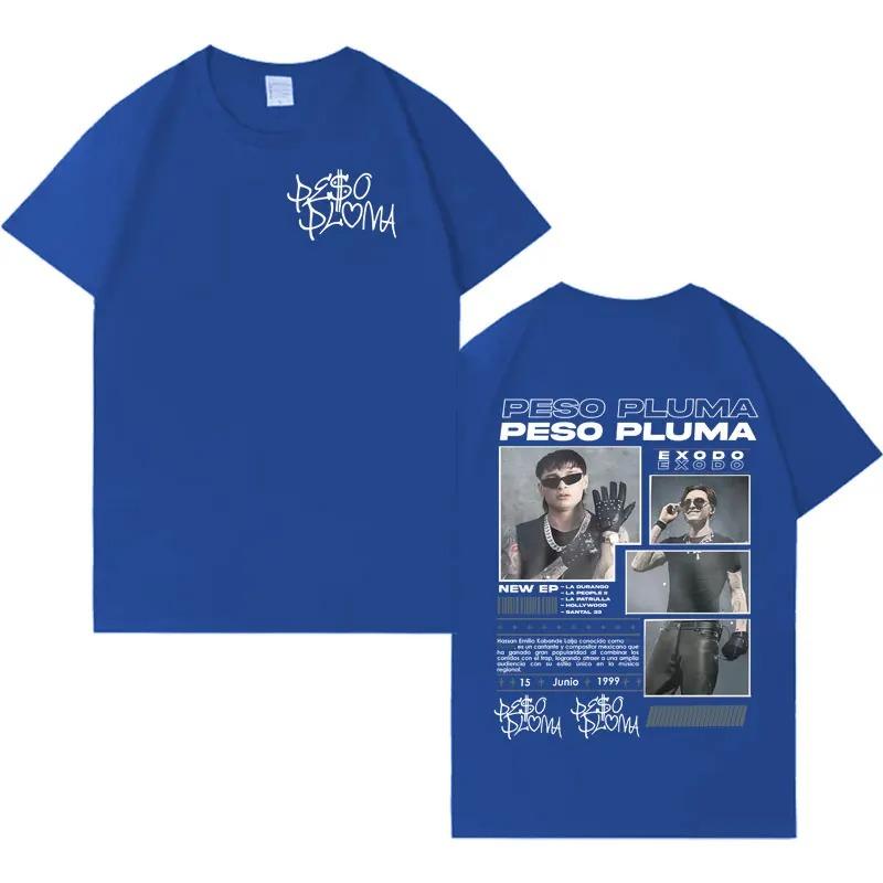 Peso Pluma New Album TShirt Mens Hip Hop HighQuality Casual Oversized Tee Harajuku Loose Short Sleeve Streetwear Tshirts