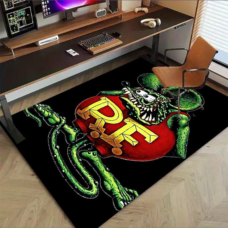 1 stuks Rat Fink Tapijt, Kantoortapijt Buitentapijt Huisdecoratie Vloerkleed Festival