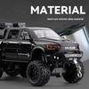 Large Size 1/24 Dodge Mammoth 6X6 Off-road Pickup Truck Children's Toy Car Simulation Alloy Car Model Ornament Boy Gift