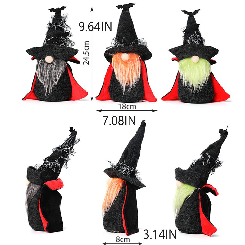 Halloween Gnome Doll Gifts Tabletop Decor Children Lovely Plush Toy Gift Party Props Faceless Dolls Gray Beard