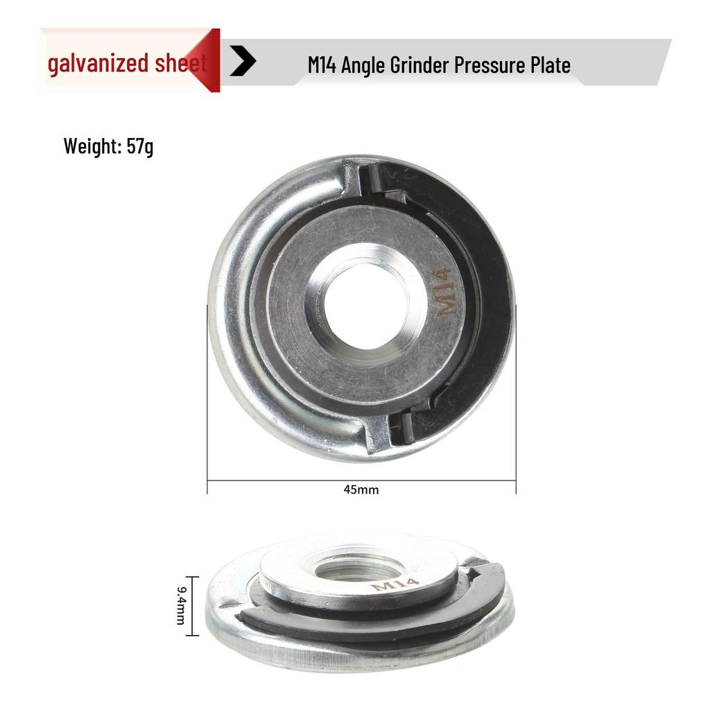 Compact M14 Angle Grinder Quick Clamp Lock Plate