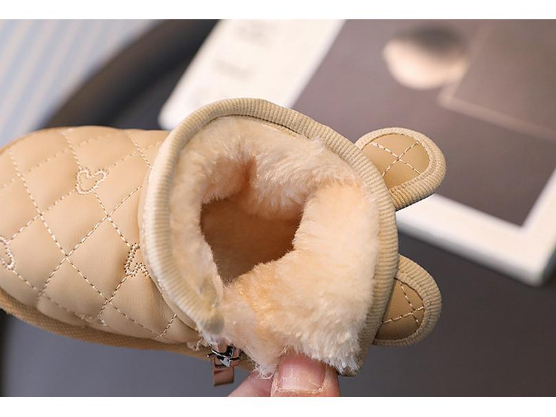 Infant Winter Snow Boots: Thick Cotton Velvet, Ages 1-3, Toddler Walking Shoes for Boys & Girls