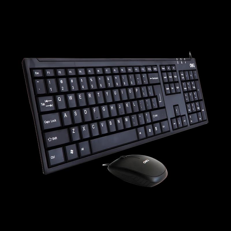 Deli Wired USB Keyboard and Mouse Combo