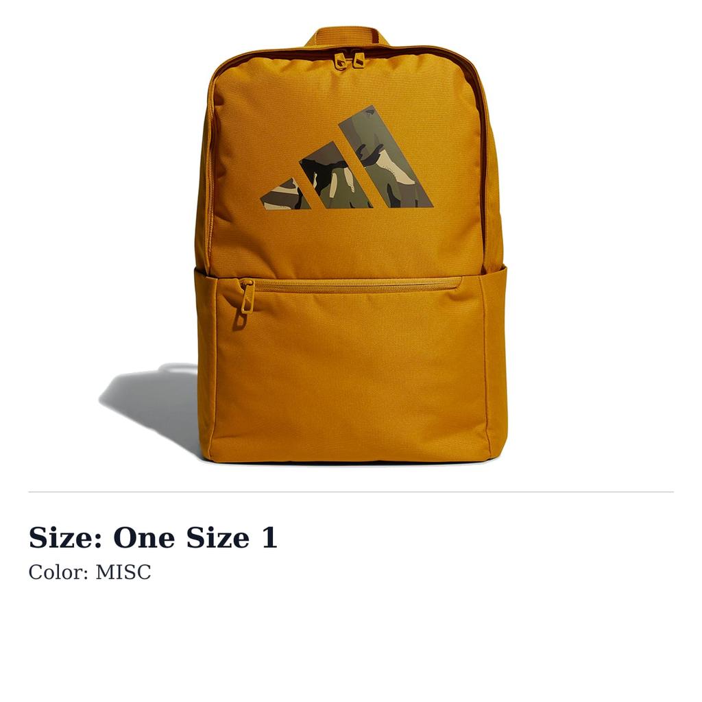 adidas Polyester Backpack Regular Unisex Gold H30335