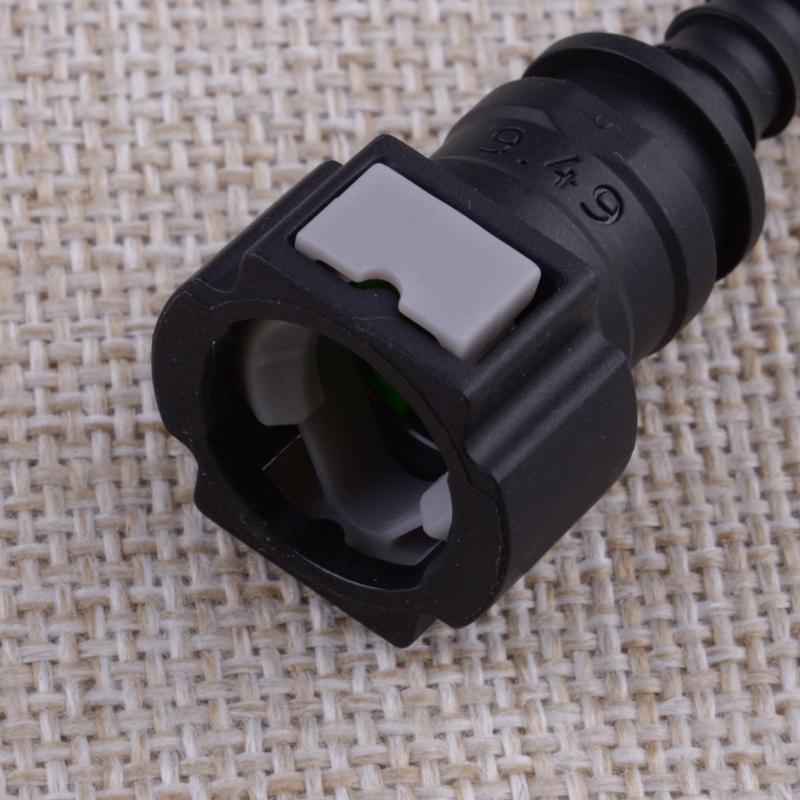 2Pcs Car Fuel Line Hose Pipe Quick Connectors Straight Push-On Single Barb for 3/8" to 5/16" ID Nylon Tubing Accessories