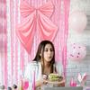 Sophisticated Big Pink Bowknot Wall Decoration For Coquettes Birthday And Bachelorette Party Festival Home Decors