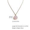 Nature Stone Crystal Healing Necklace for Women Stainless Steel Spiritual Stones, Emotional Balance Minimalist Jewelry