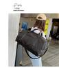 Women's Trendy Travel Bag: Large Capacity, Dry/Wet Separation, Trolley Handle Fit, Shoe Compartment, Perfect for Gym and Luggage.