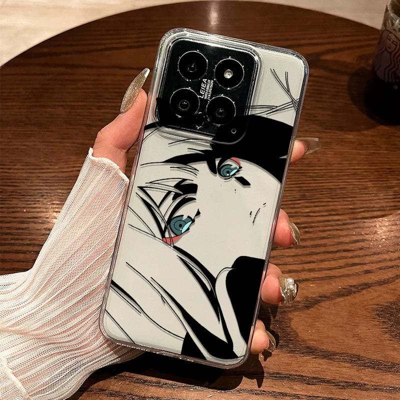 

Аніме Манга Очі Лайн-арт TPU Чохол для Телефону Для IPhone 15 14 13 Pro Max та Samsung Galaxy S24 S23 Ultra, Прозорий Ударостійкий Захисний Чохол XIAOMI 17 Ultra різнокольоровий
